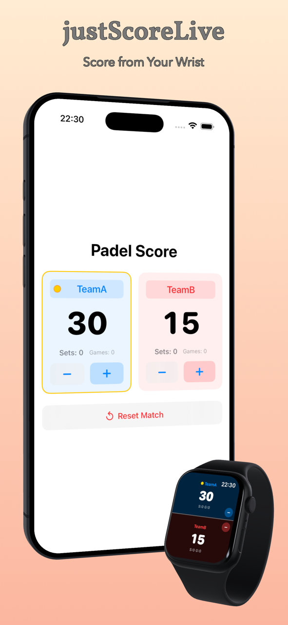 justScoreLive screenshot 2